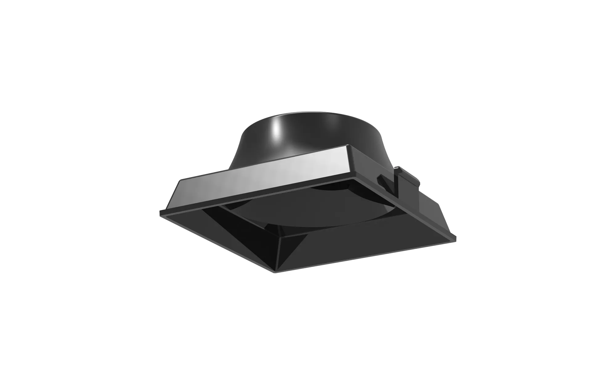 M9727  Sunrise 8W Square Led Spot light Inner Reflector,Gloss Black